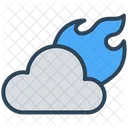 Cloud Computing Fire Icon