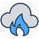 Cloud Computing Fire Icon