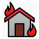 Fire House Disaster Hot Icon