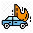 Fire Car Accident Icon
