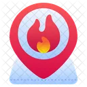 Fire Location Location Pin Icon