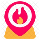 Fire Location Location Pin Icon