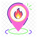 Fire Location Fire Map Fire Pin Icon