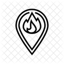 Location Forest Fire Icon
