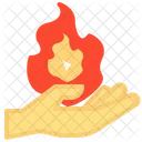 Fire Magic Fire Hand Icon