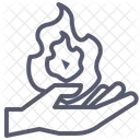 Fire Magic Fire Hand Icon