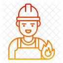 Fire Man Fireman Firefighter Icon