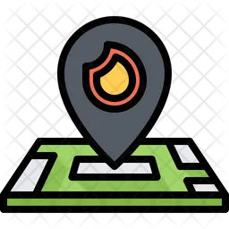 Fire Map Location  Icon