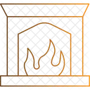 暖炉、煙突、暖炉 アイコン