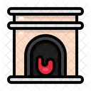 Fireplace Winter Christmas Icon