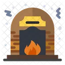 Fire Place Living Room Warm Icon