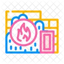 Fire Proof Color Flame Proof Icon