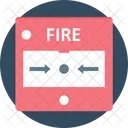 화재 화재 예방 화재 경보기 아이콘