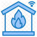 Fire Protection Fire Security Smarthome Icon
