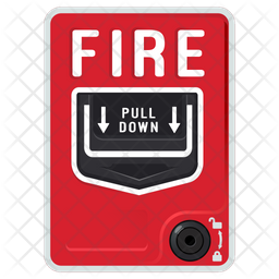 Fire Pull Down Icon - Download in Dualtone Style