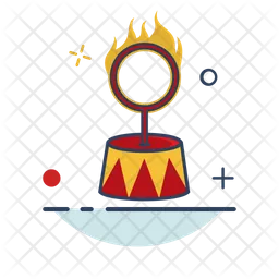 Fire ring circus  Icon