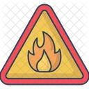 Fire Risk Fire Hazard Fire Danger Icon