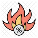 Fire Sale Offer Sale Icon