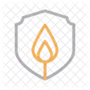 Security Fire Shield Icon
