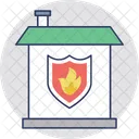 화재 보안 굽기 아이콘