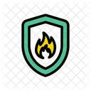 Fire Safety Shield Icon