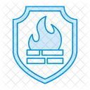 Fire Shield Security Icon
