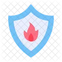 Fire Protection Fire Shield Icon