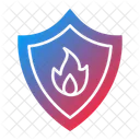 Fire Protection Fire Shield Icon