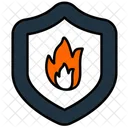 Fire Shield Fire Protection Fire Icon