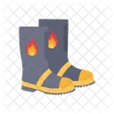 Fire Shoe Boot Safety Icon
