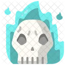 Skull Flame Fire Icon