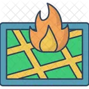 Fire Spot Fire Location Fire Outbreak Icon