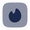 Fire Square Light Fire Icon