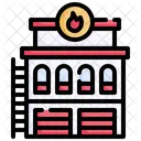 Fire Station Building  Icon