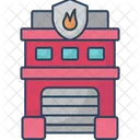 Fire Station Firefighting Fire Department Icon