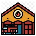 Firestation Architecture Firetruck Icon