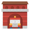 Firemen Fire Station Icon