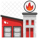 Fire Station Fire Brigade Firefighter Icon