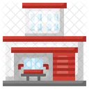Fire Station Firemen Emergencies Icon