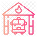 Fire Station Firemen Emergencies Icon