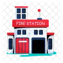 Fire Station Fire House Fire Department Icône