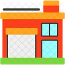 Fire Station Firehouse Fire Department Icon