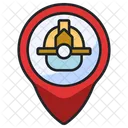 Fire Station Location Fire Extinguishing Firefighter Icon