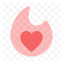 Fire Heart Flame 아이콘