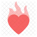 Fire Heart Flame 아이콘