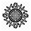 Fire Swirl Twirl Pagan Icon