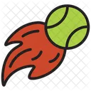Fire Tennis Ball  Icon