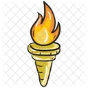Fire Torch Conventional Torch Olympic Torch Icon