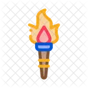 Greek Fire Torch Icon