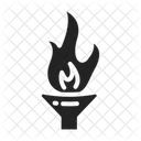 Fire Torch Fire Camping Icon